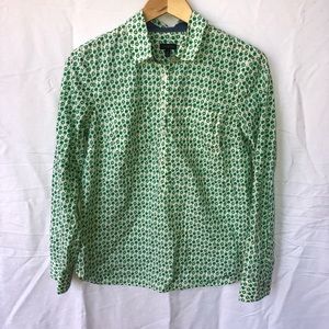 Talbots Green Apple Button Down
